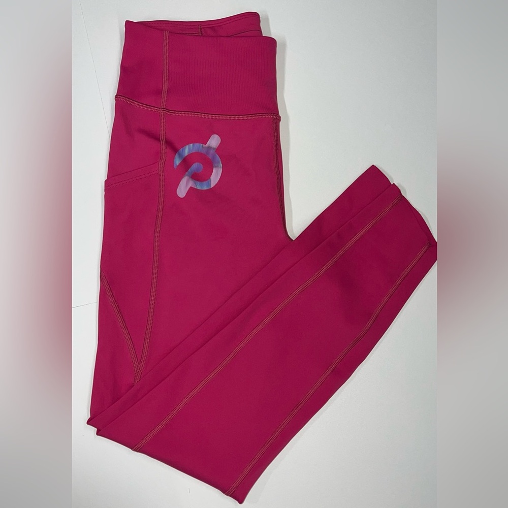 Peloton Move Mission Tulip Hem Leggings High Rise Hot Pink Sz. M